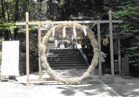 大崎八幡宮の「茅の輪」